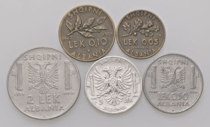 obverse: LOTTI - Savoia  Lotto di 5 monete. BB÷SPL