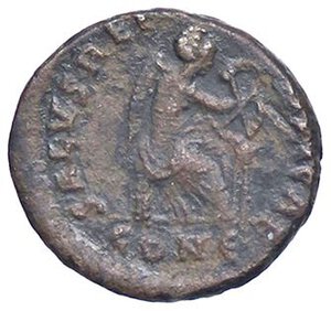 reverse: ROMANE IMPERIALI - Aelia Flaccilla (moglie di Teodosio) - AE 4 (Costantinopoli) C. 5; RIC 55  (AE g. 1,39). BB