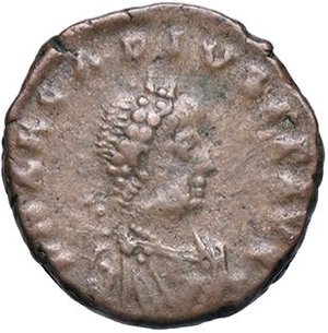 obverse: ROMANE IMPERIALI - Arcadio (383-408) - AE 4 (Antiochia)   (AE g. 1,45). BB+