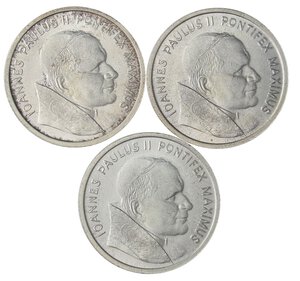 obverse: LOTTI - Medaglie  PAPALI - Medaglia 1983, lotto di 3 esemplari in AG. qFDC