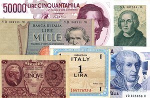 obverse: LOTTI - Cartamoneta-Italiana  Lotto di 6 biglietti. BB+÷SPL