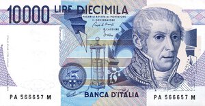 obverse: LOTTI - Cartamoneta-Italiana  10000 lire Volta, lotto di 21 biglietti. qFDS÷FDS