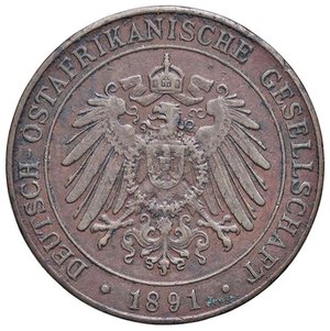 obverse: ESTERE - AFRICA ORIENTALE TEDESCA - Guglielmo II (1888-1918) - Pesa 1891 Kr. 1  CU. BB