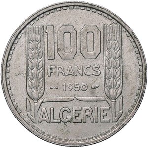 reverse: ESTERE - ALGERIA - Occupazione Francese (1839-1962) - 100 Franchi 1950 Kr. 93 NC NI. SPL