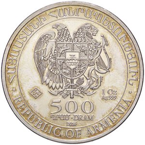 obverse: ESTERE - ARMENIA - Repubblica  - 500 Dram 2016   AG. FS