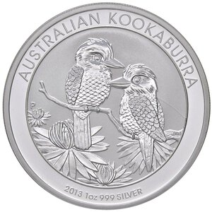 reverse: ESTERE - AUSTRALIA - Elisabetta II (1952-2022) - Dollaro 2013 - Kokaburra Kr. 1985  AG. FS