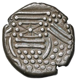 reverse: GRECHE - INDIA - RAJPUTANA E GUJURAT - Anonime  - Dracma   (AG g. 4,26). bel BB