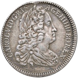 obverse: ESTERE - AUSTRIA - Carlo VI (1711-1740) - Quarto di tallero 1740 Hall Kr. 688  AG  Appiccagnolo abilmente rimosso. qBB