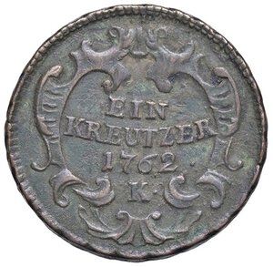 reverse: ESTERE - AUSTRIA - Maria Teresa e Francesco I (1740-1765) - Kreuzer 1762 K Kr. 1993  CU. BB+