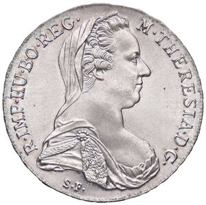 obverse: ESTERE - AUSTRIA - Maria Teresa (vedova) (1765-1780) - Tallero 1780 Kr. 1866.2  AG Riconio. qFDC/FDC