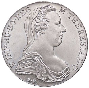 obverse: ESTERE - AUSTRIA - Maria Teresa (vedova) (1765-1780) - Tallero 1780 Kr. 1866.2  AG Riconio. qFDC/FDC