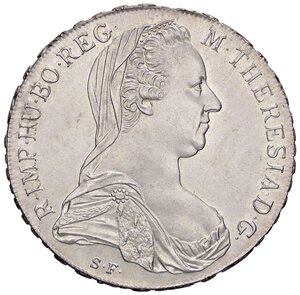 obverse: ESTERE - AUSTRIA - Maria Teresa (vedova) (1765-1780) - Tallero 1780 Kr. 1866.2  AG Riconio. qFDC