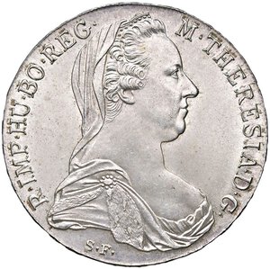 obverse: ESTERE - AUSTRIA - Maria Teresa (vedova) (1765-1780) - Tallero 1780 Kr. 1866.2  AG Riconio. qFDC