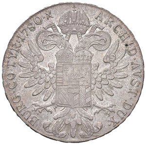 reverse: ESTERE - AUSTRIA - Maria Teresa (vedova) (1765-1780) - Tallero 1780 Kr. 1866.2  AG Riconio. SPL+