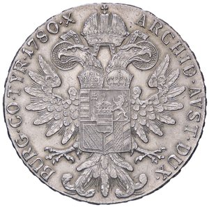 reverse: ESTERE - AUSTRIA - Maria Teresa (vedova) (1765-1780) - Tallero 1780 Kr. 23  AG. qSPL