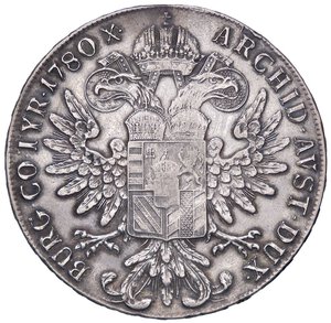 reverse: ESTERE - AUSTRIA - Maria Teresa (vedova) (1765-1780) - Tallero 1780 Kr. 23  AG  Graffito al D/. BB+