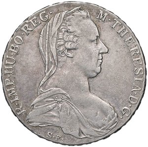 obverse: ESTERE - AUSTRIA - Maria Teresa (vedova) (1765-1780) - Tallero 1780 Kr. 23  AG. BB