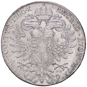 reverse: ESTERE - AUSTRIA - Maria Teresa (vedova) (1765-1780) - Tallero 1780 Kr. 23  AG. MB-BB