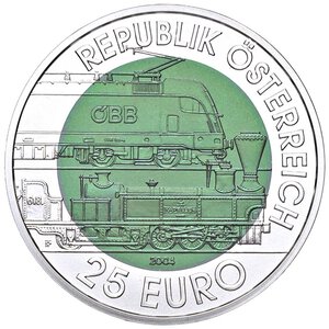 reverse: ESTERE - AUSTRIA - Seconda Repubblica (1945) - 25 Euro 2004   Niobbio. FDC