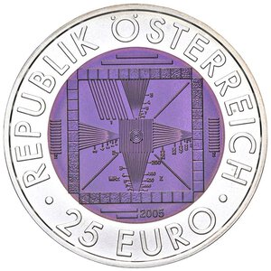 reverse: ESTERE - AUSTRIA - Seconda Repubblica (1945) - 25 Euro 2005   Niobbio. FDC