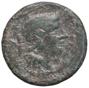 obverse: ROMANE REPUBBLICANE - ANONIME - Monete post-semilibrali (215-211 a.C.) - Oncia Cr. 41/10  (AE g. 7,21). qBB/BB