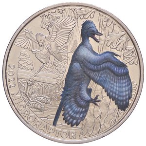 obverse: ESTERE - AUSTRIA - Seconda Repubblica (1945) - 3 Euro 2022 - Microraptor   NI. FDC