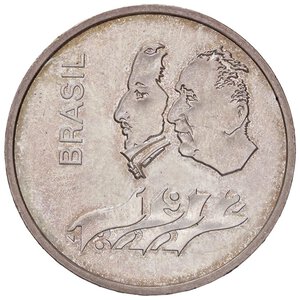 obverse: ESTERE - BRASILE - Repubblica (1889) - 20 Cruzeiros 1972 - 150° anniversario dell indipendenza Kr. 583  AG. qFDC