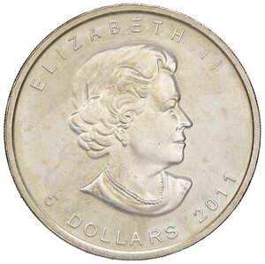 obverse: ESTERE - CANADA - Elisabetta II (1952-2022) - 5 Dollari 2011   AG. qFDC/FDC