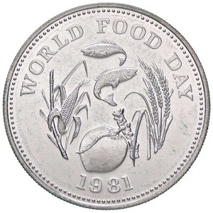 reverse: ESTERE - FILIPPINE - Repubblica  - 25 Piso 1981 - Giornata mondiale dell alimentazione Kr. 232  AG. qFDC