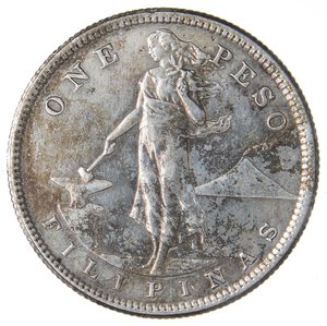 obverse: ESTERE - FILIPPINE - Repubblica  - Peso 1907 S Kr. 172  AG. BB+