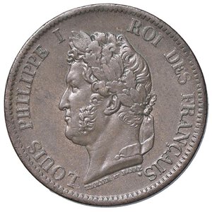 obverse: ESTERE - FRANCIA - COLONIE - Luigi Filippo I (1830-1848) - 5 Centimes 1843 A Kr. 12  CU. SPL