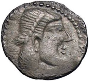 obverse: GRECHE  - Obolo   (AG g. 0,54). BB