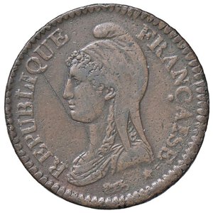 obverse: ESTERE - FRANCIA - Direttorio (1795-1799) - Decime AN 5 A Kr. 637.1; Gad. 187 R CU  Graffio al D/. BB