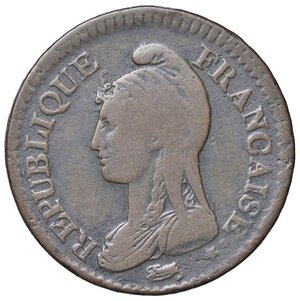 obverse: ESTERE - FRANCIA - Direttorio (1795-1799) - Decime AN 5 A Kr. 637.1; Gad. 187 R CU. qBB