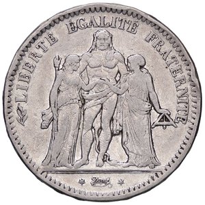 obverse: ESTERE - FRANCIA - Seconda Repubblica (1848-1852) - 5 Franchi 1849 K Kr. 756.3 R AG  Colpetto. qBB