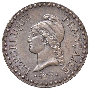 obverse: ESTERE - FRANCIA - Seconda Repubblica (1848-1852) - Centime 1849 Kr. 754  CU. qFDC