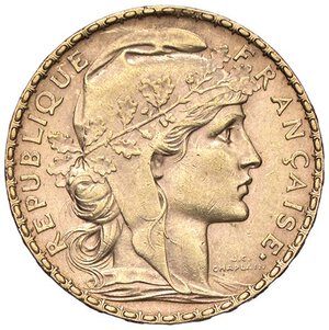 obverse: ESTERE - FRANCIA - Terza Repubblica (1870-1940) - 20 Franchi 1906 Kr. 847  (AU g. 6,45). SPL+