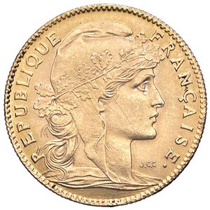 obverse: ESTERE - FRANCIA - Terza Repubblica (1870-1940) - 10 Franchi 1914 A Kr. 846  (AU g. 3,22). qFDC