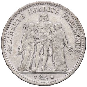 obverse: ESTERE - FRANCIA - Terza Repubblica (1870-1940) - 5 Franchi 1878 K Kr. 820.2 R AG  Colpetto. qBB