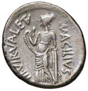 reverse: ROMANE REPUBBLICANE - ACILIA - Man. Acilius Glabrio (49 a.C.) - Denario B. 8; Cr. 442/1a  (AG g. 3,52). BB