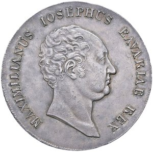 obverse: ESTERE - GERMANIA - BAVIERA - Massimiliano I Giuseppe (1806-1825) - Tallero 1816 Kr. 358.1  AG. SPL+/qFDC