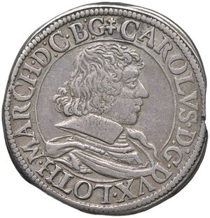 obverse: ESTERE - GERMANIA - LORENA - Carlo IV di Lorena (1624-1675) - Testone 1629 Kr. 45  (AG g. 8,86). BB