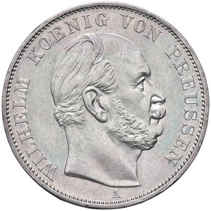 obverse: ESTERE - GERMANIA - PRUSSIA - Guglielmo I (1861-1888) - Tallero 1871 A - Vittoria sulla Francia Kr. 500  AG  Colpetto. BB+