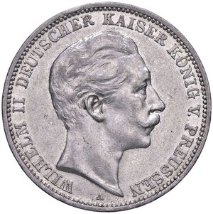 obverse: ESTERE - GERMANIA - PRUSSIA - Guglielmo II (1888-1918) - 3 Marchi 1912 A Kr. 527  AG. SPL+/qFDC