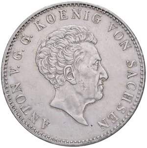 obverse: ESTERE - GERMANIA - SASSONIA - Antonio (1827-1836) - Tallero 1835 G Kr. 1120  AG. qSPL/SPL