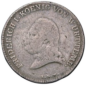 obverse: ESTERE - GERMANIA - WURTTEMBERG - Federico I (1806-1816) - 20 Kreuzer 1810 Kr. 510  AG. MB-BB