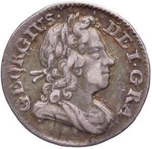 obverse: ESTERE - GRAN BRETAGNA - Giorgio I (1714-1727) - Penni 1718 Spink 3657  AG. BB