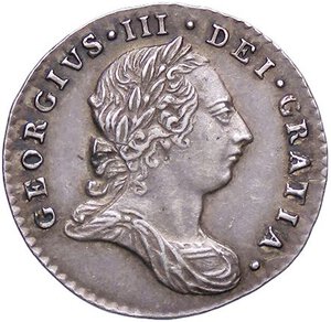 obverse: ESTERE - GRAN BRETAGNA - Giorgio III (1760-1820) - 3 Pence 1786 Spink 3752  AG. qSPL