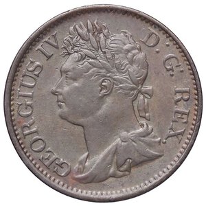 obverse: ESTERE - GRAN BRETAGNA - Giorgio IV (1820-1830) - Mezzo penny 1822 Spink 6624  CU. BB+