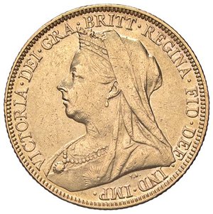 obverse: ESTERE - GRAN BRETAGNA - Vittoria (1837-1901) - Sterlina 1898 - Velata Kr. 785  (AU g. 7,99). qSPL